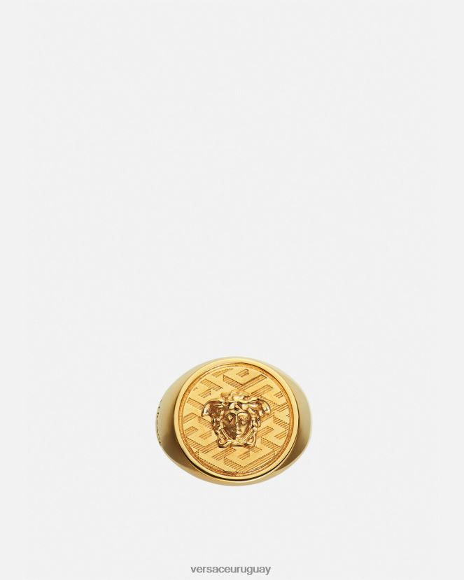 Versace anillo medusa la greca mujer oro accesorios H88R0H763