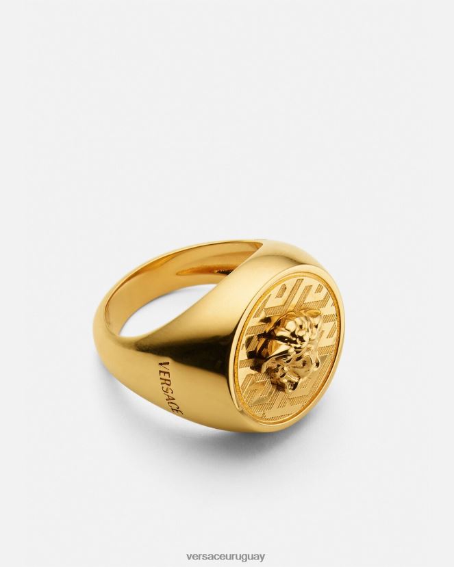 Versace anillo medusa la greca mujer oro accesorios H88R0H763