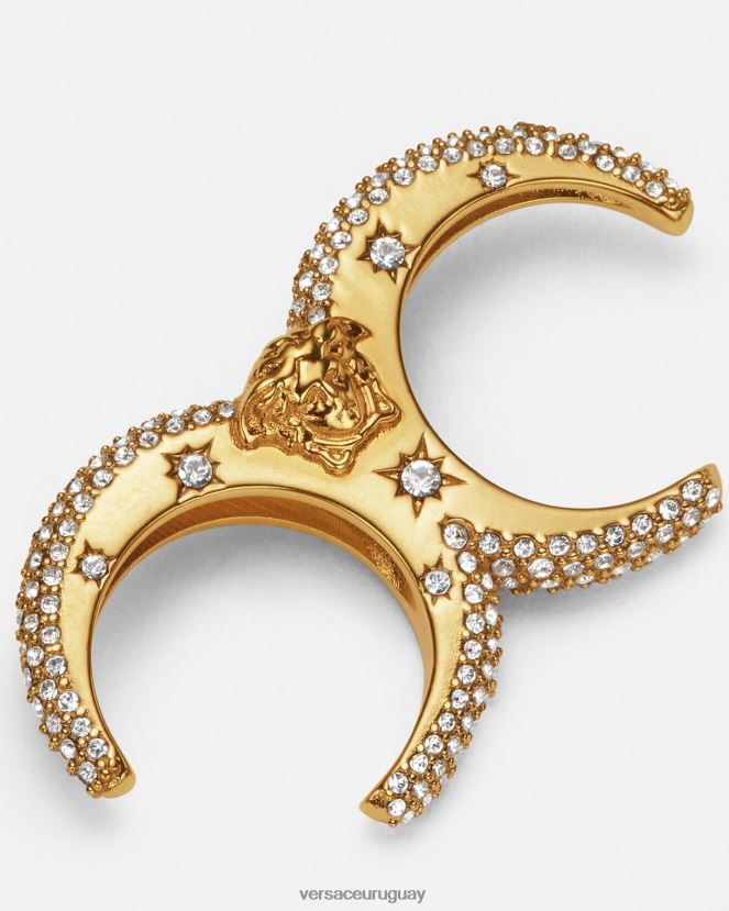 Versace anillos de puño de galaxia de cristal mujer oro accesorios H88R0H734