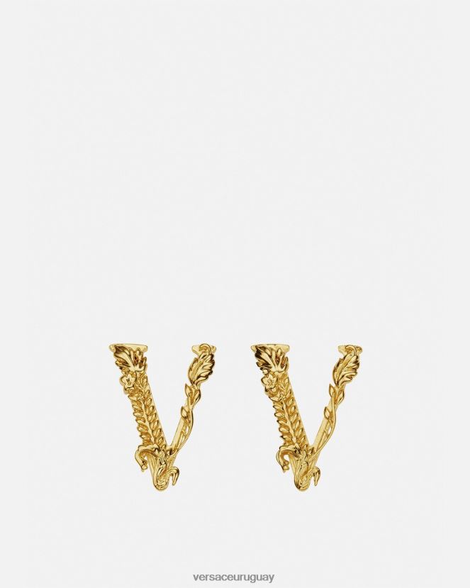 Versace aretes virtus mujer oro accesorios H88R0H813
