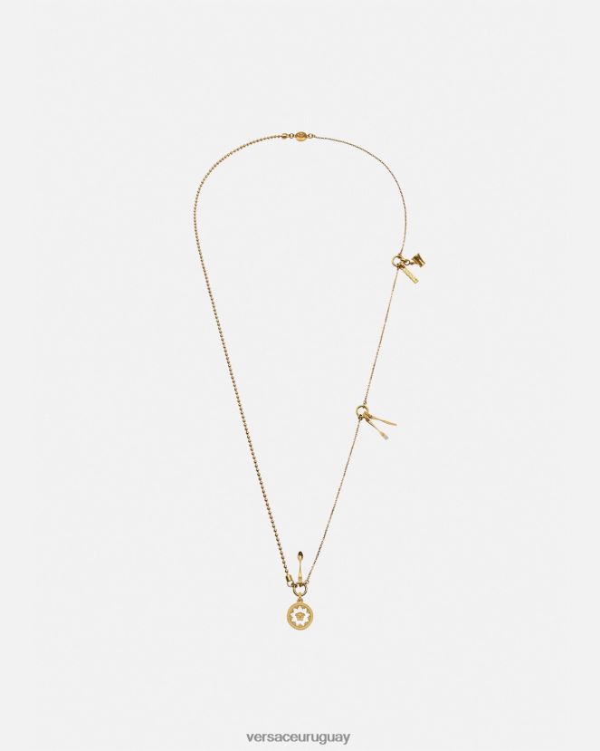 Versace collar de cubiertos de medusa mujer blanco accesorios H88R0H818