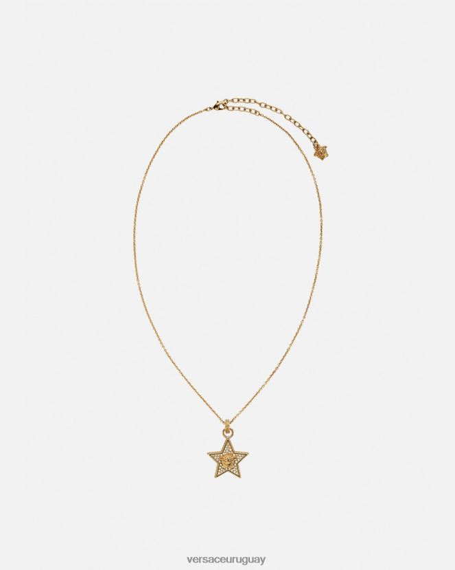 Versace collar de galaxia de cristal mujer oro accesorios H88R0H822