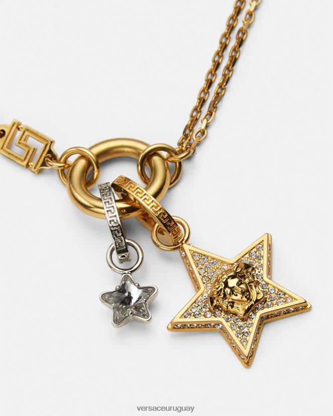 Versace collar de galaxia mujer oro accesorios H88R0H821