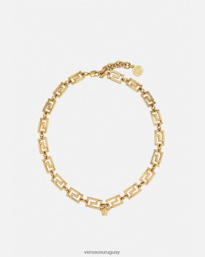 Versace collar de grecas mujer oro accesorios H88R0H745