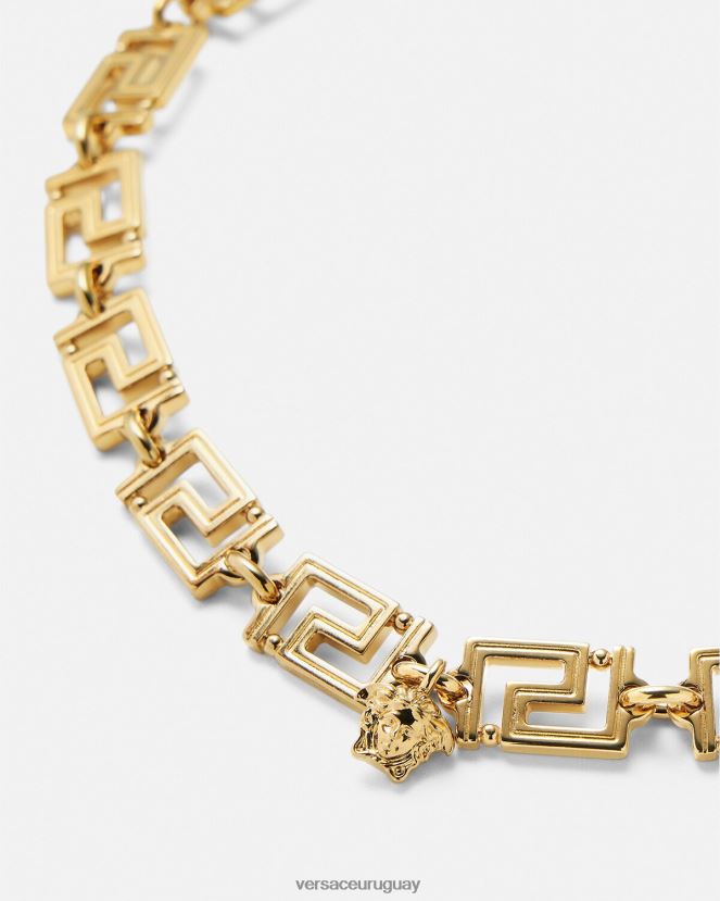 Versace collar de grecas mujer oro accesorios H88R0H745
