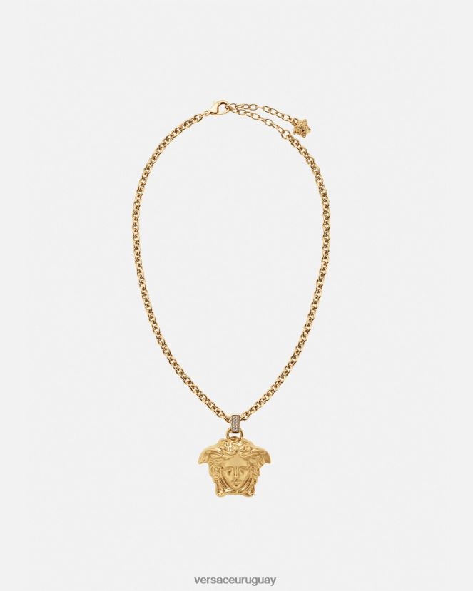 Versace collar de medusa de cristal mujer oro accesorios H88R0H773