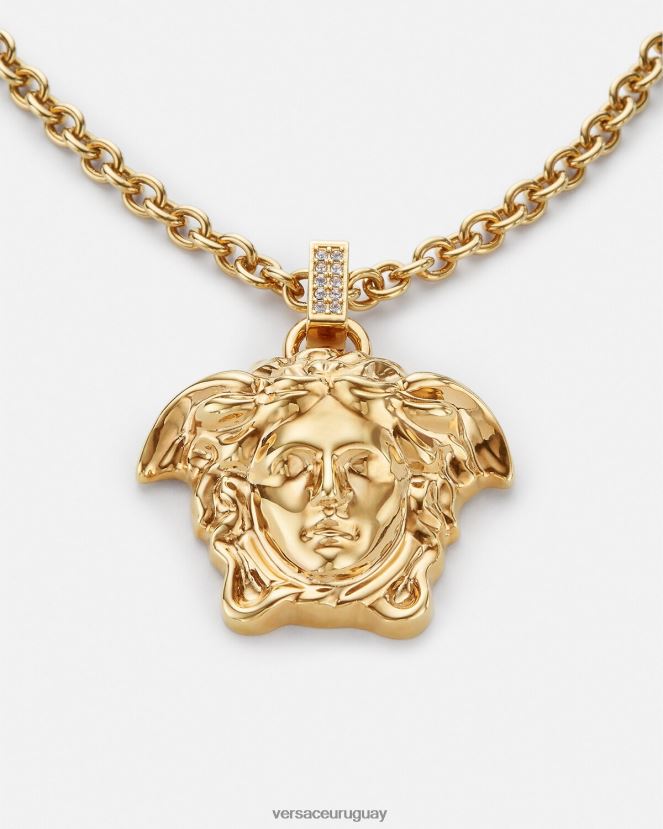 Versace collar de medusa de cristal mujer oro accesorios H88R0H773