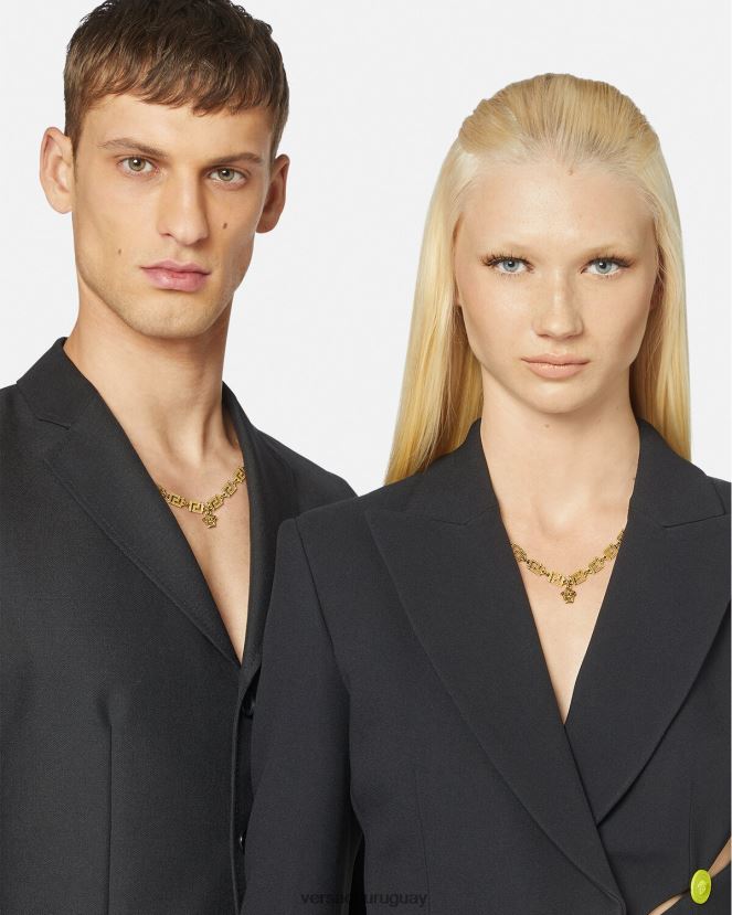 Versace collar de medusa greca mujer oro accesorios H88R0H744