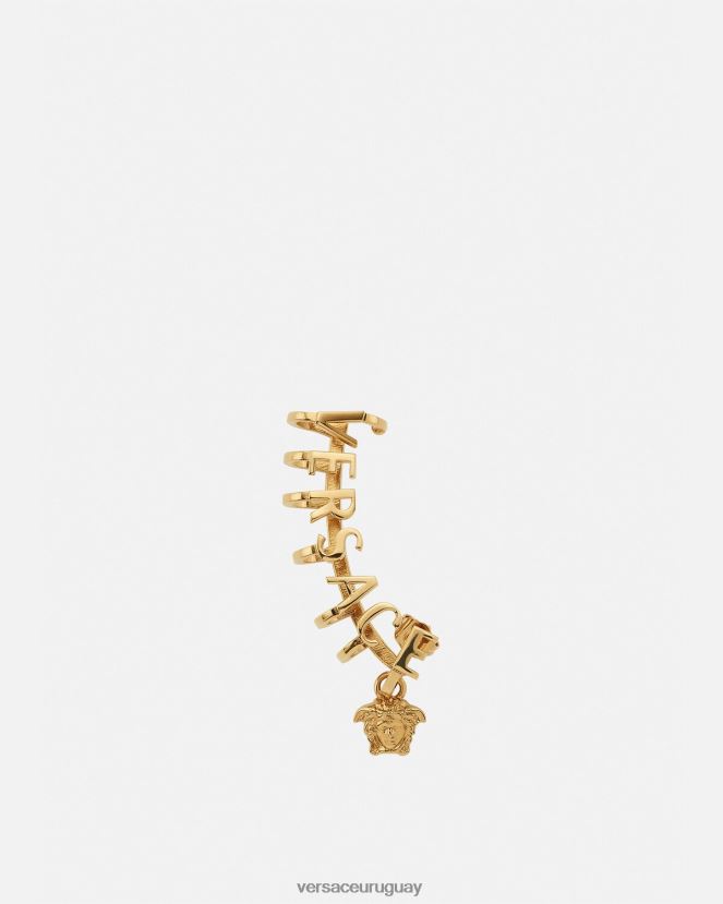 Versace ear cuff con logo de medusa mujer oro accesorios H88R0H802