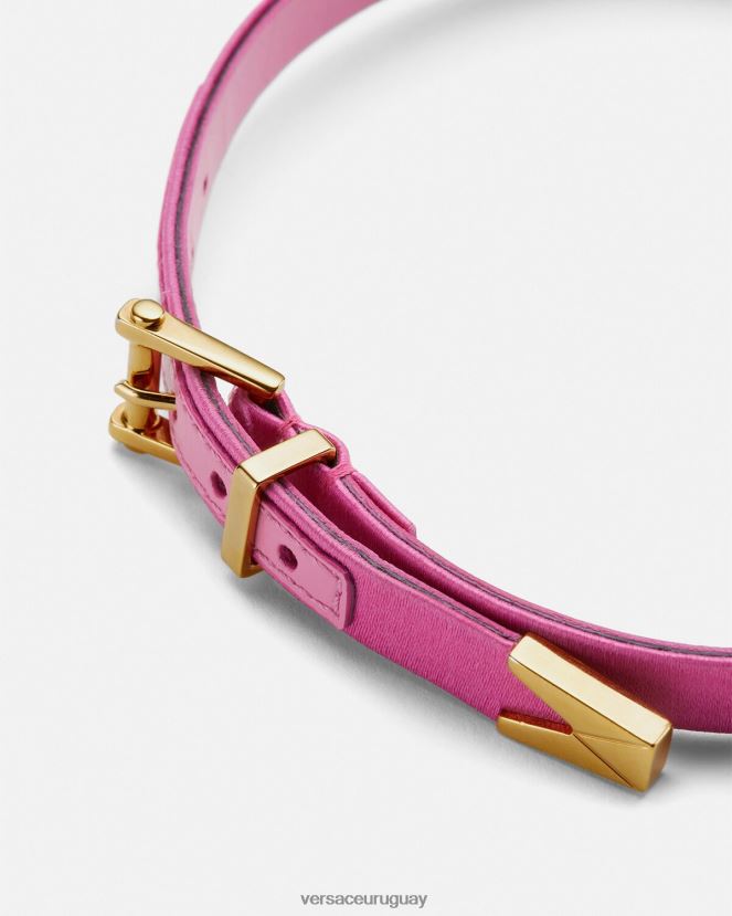 Versace gargantilla de corazón con cristales satinados mujer rosa accesorios H88R0H827