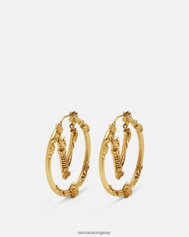 Versace pendientes de aro virtus mujer oro accesorios H88R0H814