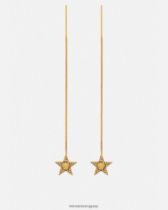Versace pendientes de galaxia de cristal mujer oro accesorios H88R0H824