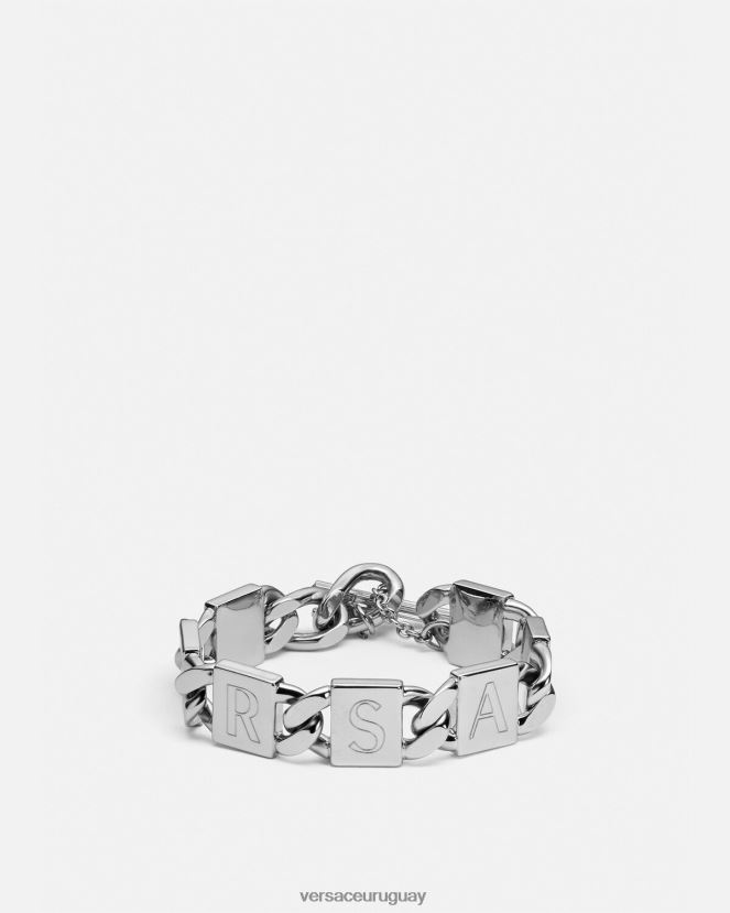Versace pulsera de azulejos mujer plata accesorios H88R0H737