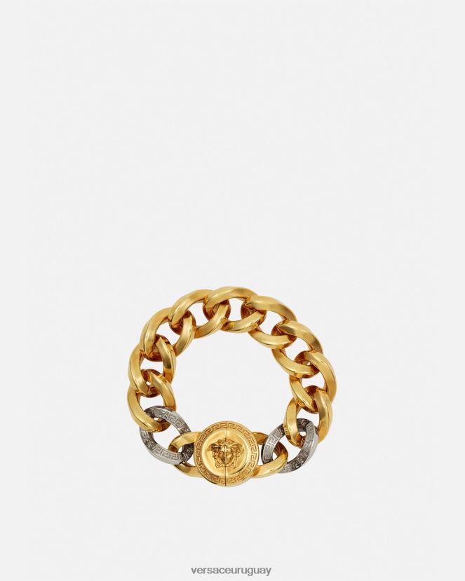 Versace pulsera de cadena con medusa mujer oro accesorios H88R0H787