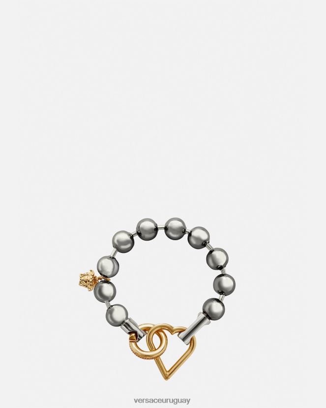 Versace pulsera de cadena original mujer oro plateado accesorios H88R0H831