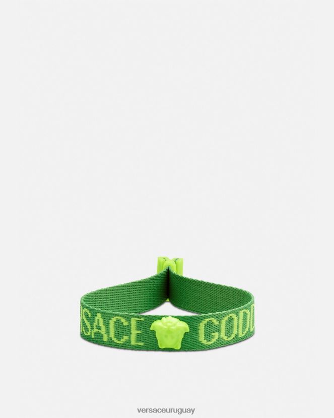 Versace pulsera del festival de la diosa mujer verde accesorios H88R0H855