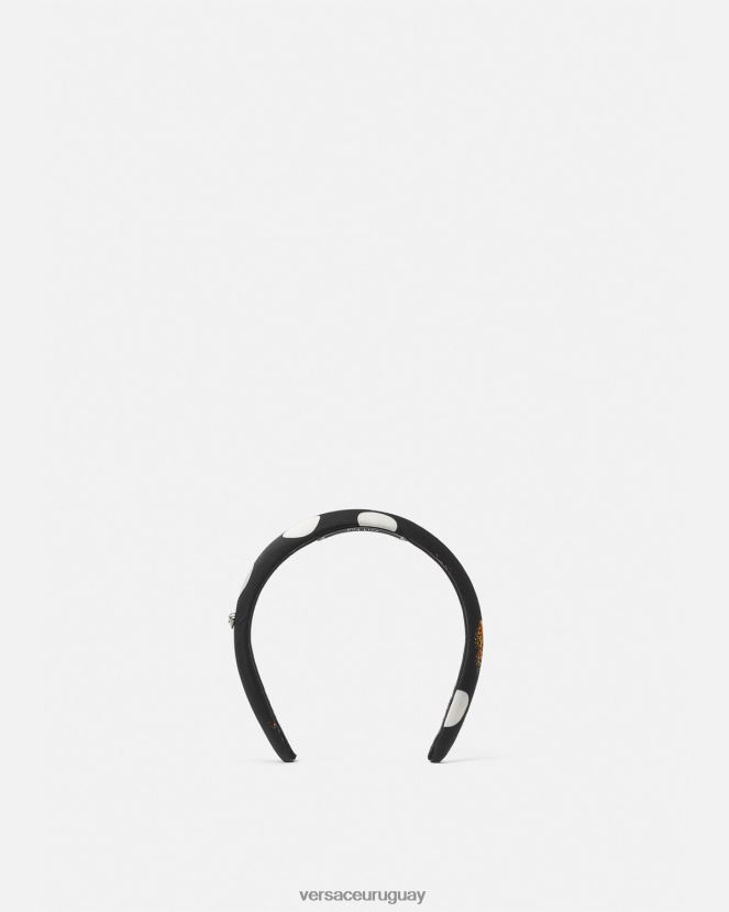Versace diadema de mariposas mujer negro accesorios H88R0H860
