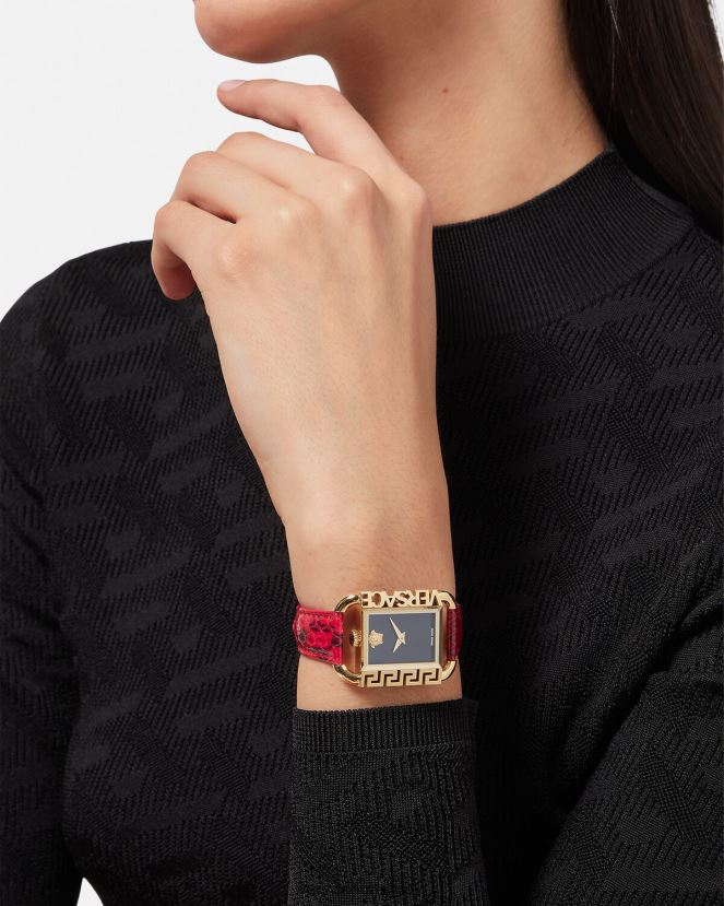 Versace reloj con estilo mujer rojo accesorios H88R0H981