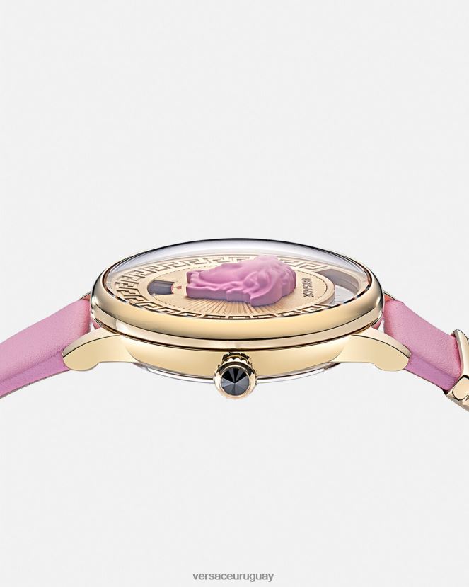 Versace reloj con icono de medusa mujer rosa accesorios H88R0H983