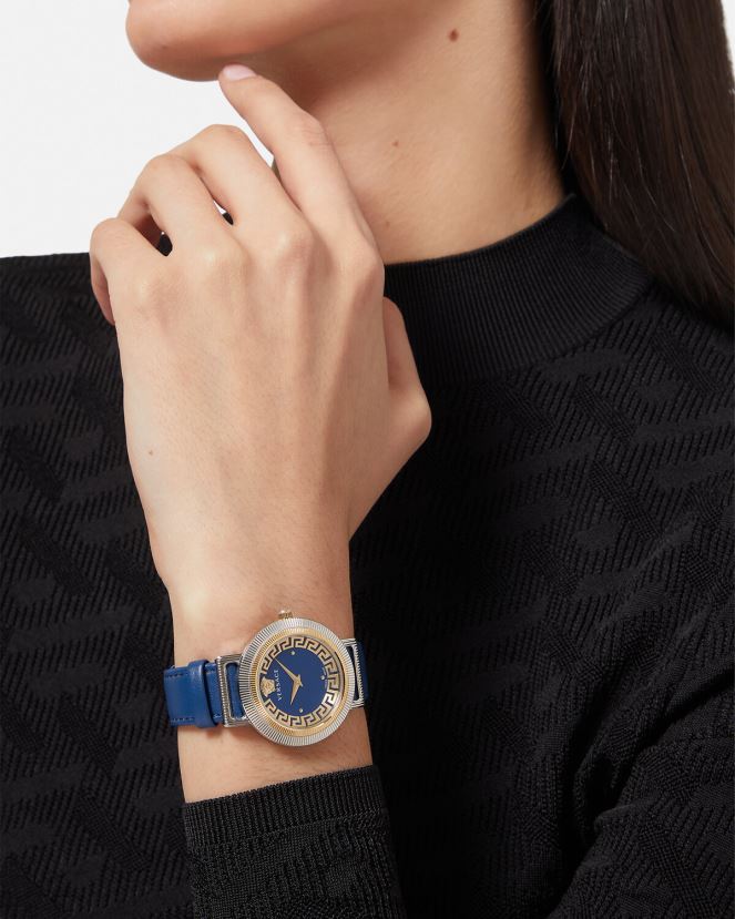 Versace reloj greca chic mujer azul accesorios H88R0H961
