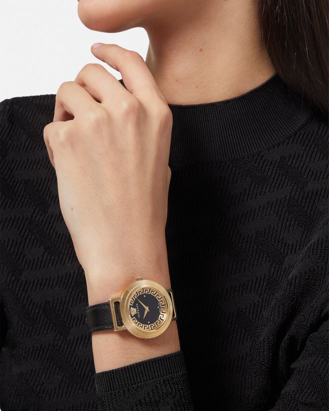 Versace reloj greca chic mujer oro negro accesorios H88R0H960