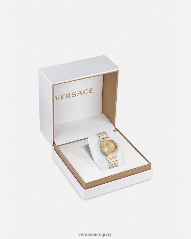 Versace reloj greca chic mujer oro plata accesorios H88R0H971