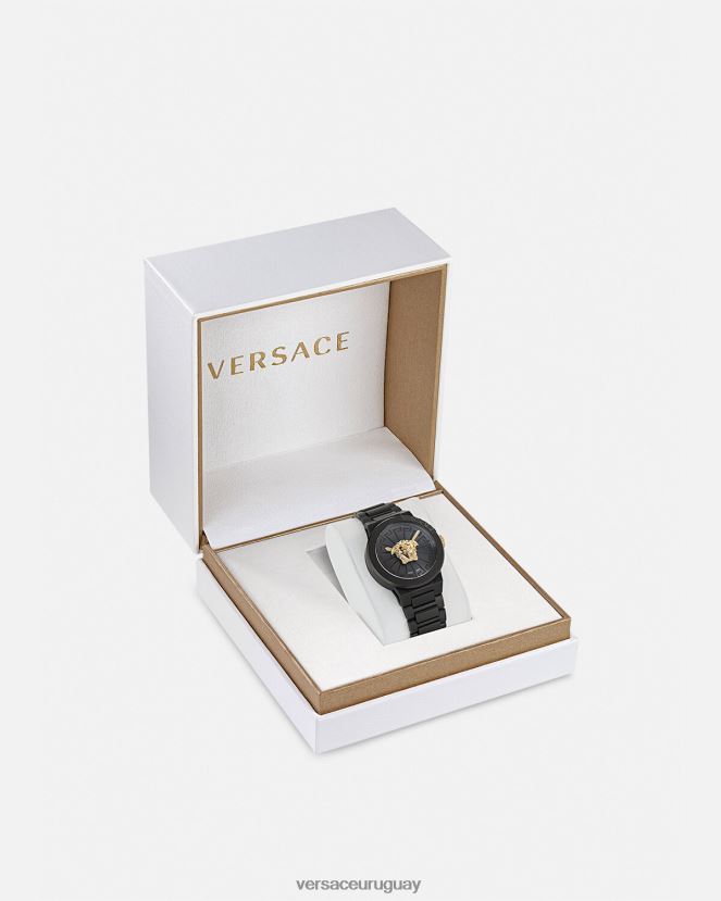 Versace reloj infinito medusa mujer negro accesorios H88R0H994