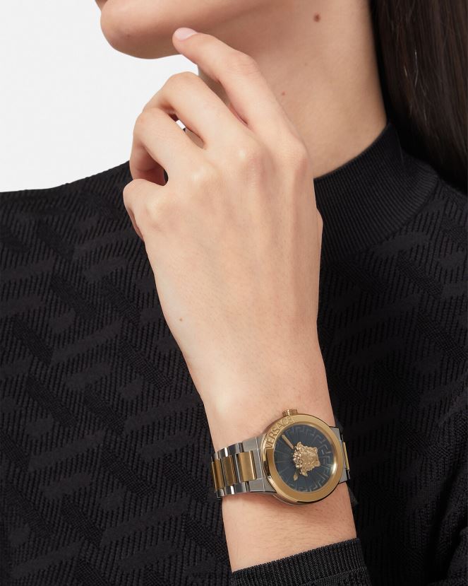 Versace reloj infinito medusa mujer oro plata accesorios H88R0H996