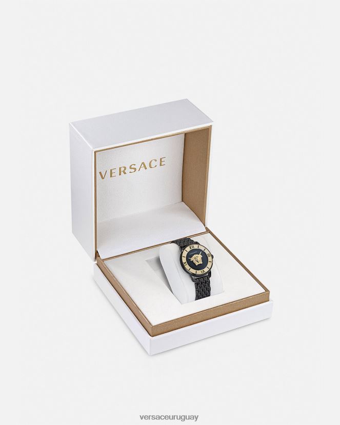 Versace reloj la medusa con diamantes mujer negro accesorios H88R0H973