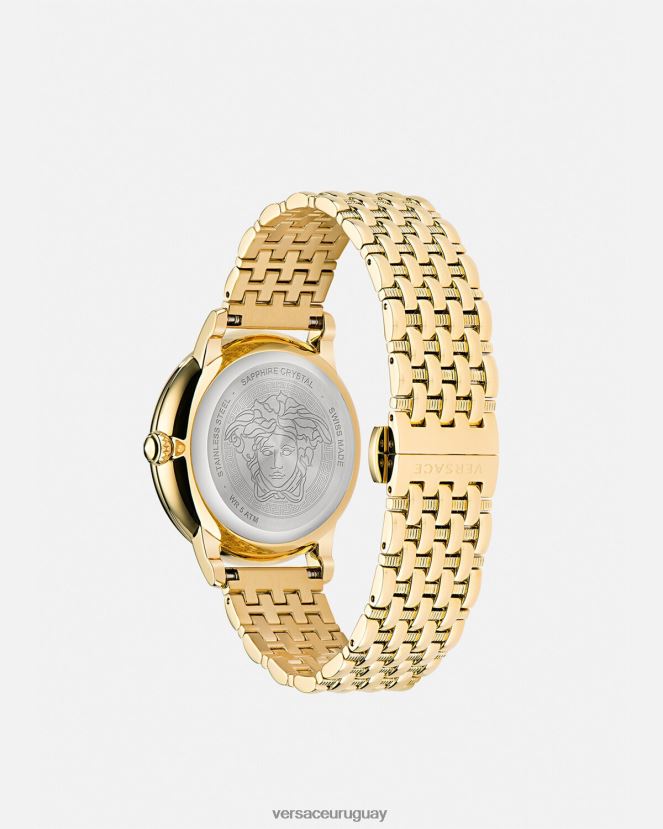 Versace reloj la medusa con diamantes mujer oro negro accesorios H88R0H962