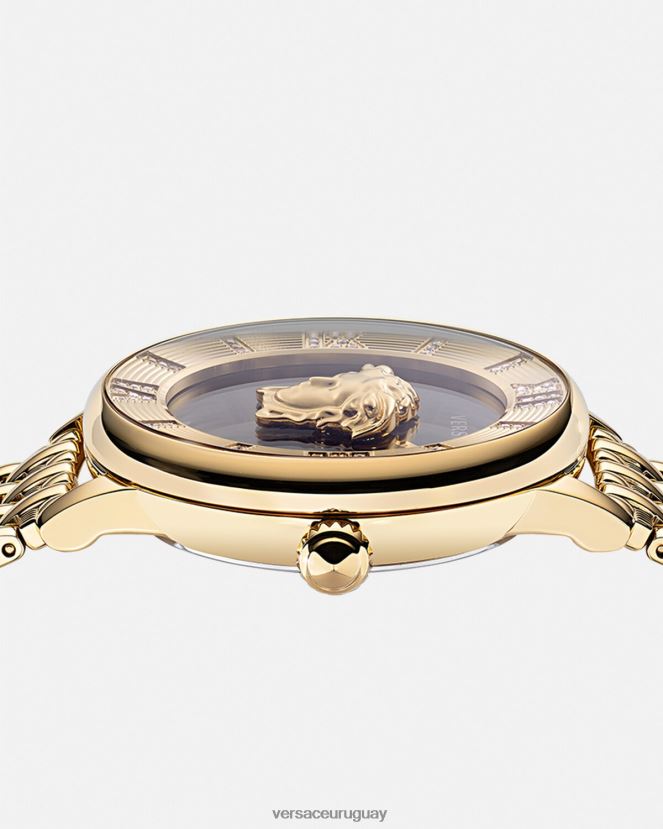Versace reloj la medusa con diamantes mujer oro negro accesorios H88R0H962
