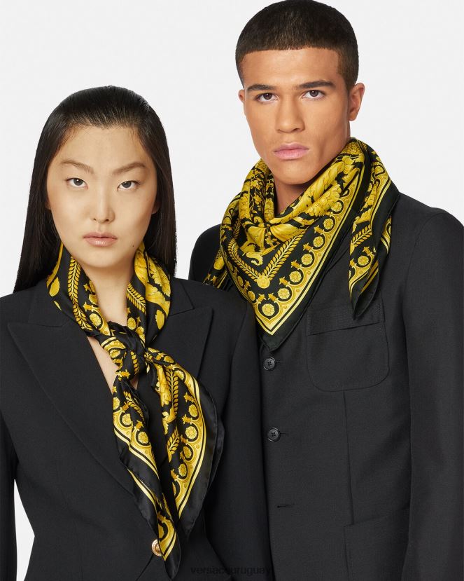 Versace fular barroco grande de seda mujer imprimir accesorios H88R0H902