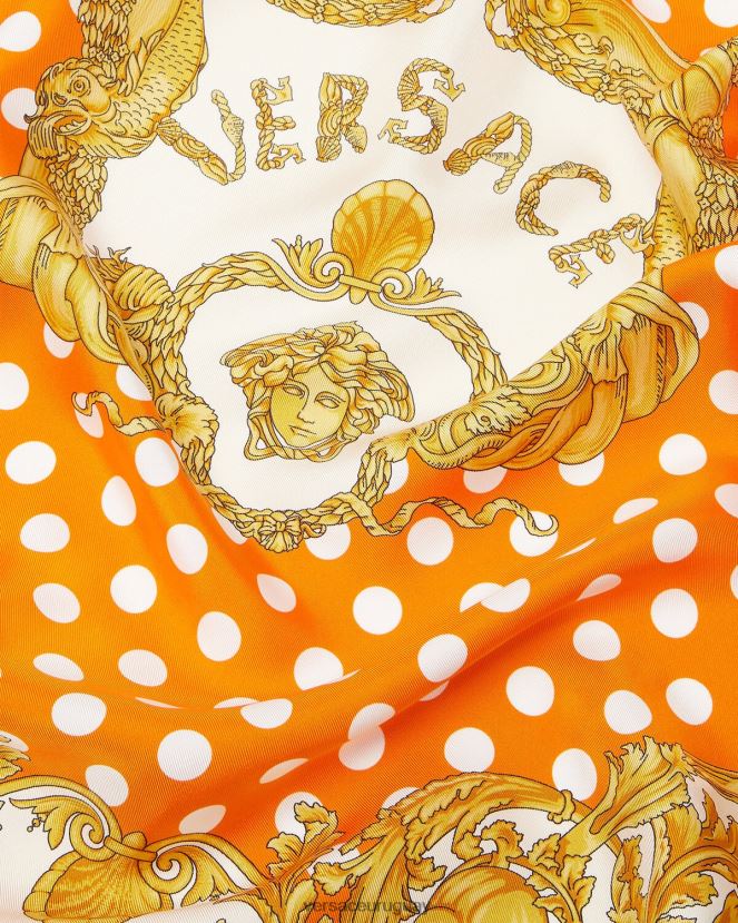Versace fular de seda grande barroco conchas mujer imprimir accesorios H88R0H899