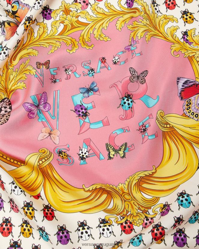 Versace fular de seda grande mariposas mujer imprimir accesorios H88R0H889