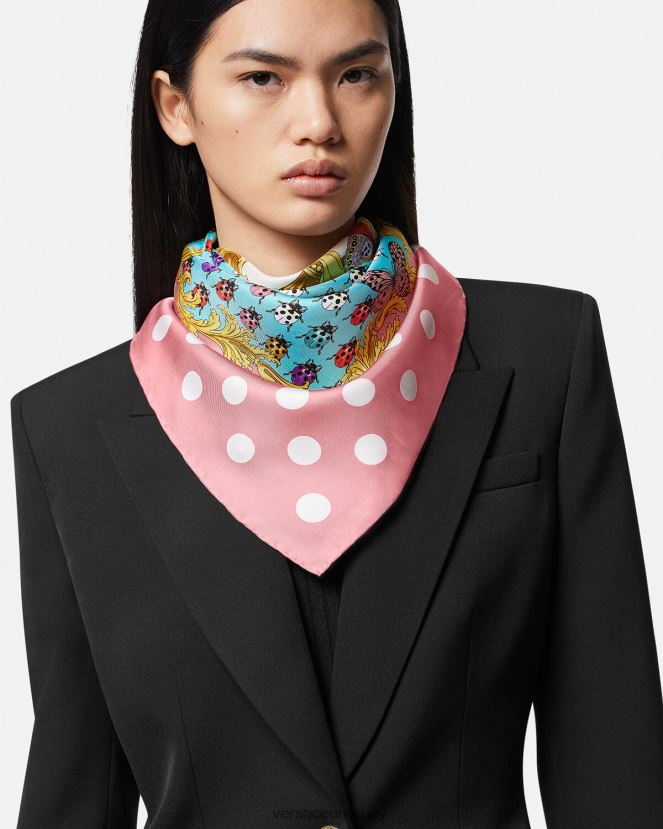 Versace fular de seda grande mariposas mujer imprimir accesorios H88R0H890