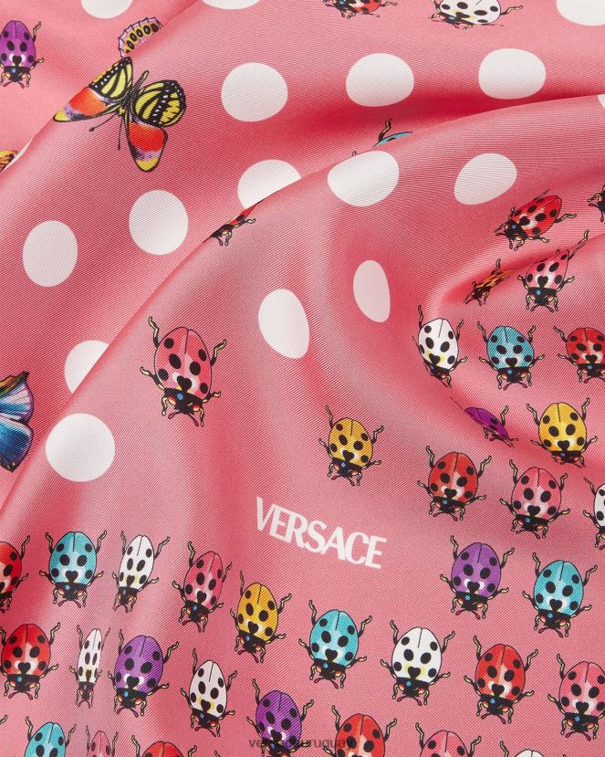 Versace fular de seda grande mariposas mujer imprimir accesorios H88R0H892