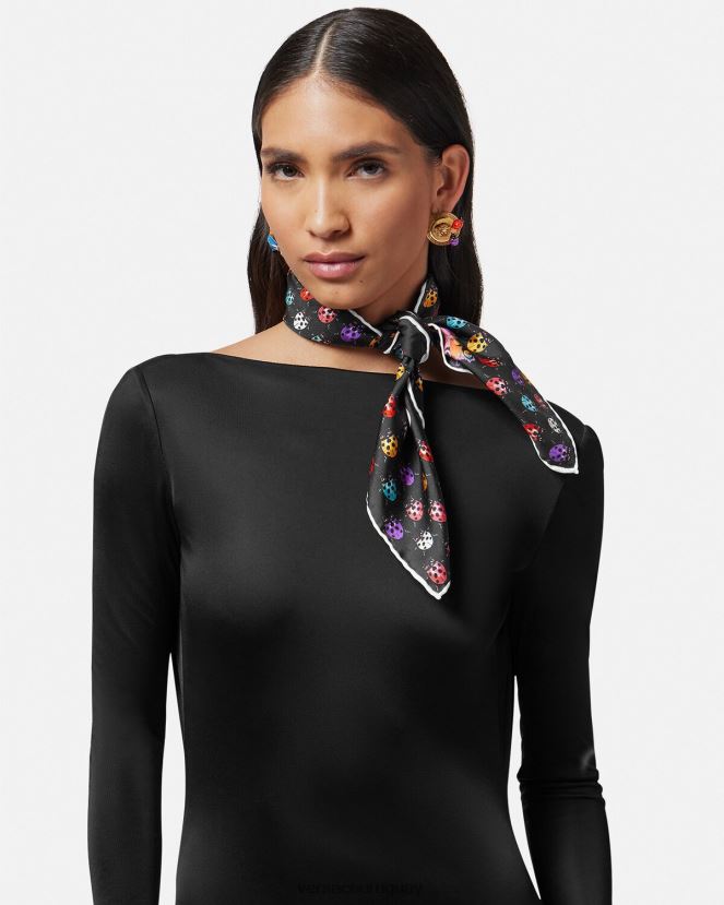 Versace fular de seda mariposas mujer imprimir accesorios H88R0H862