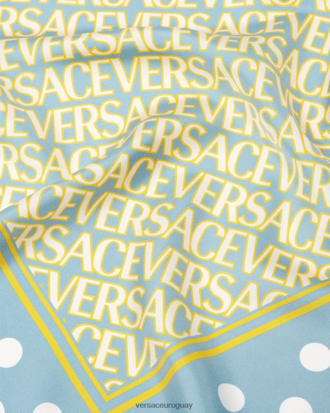 Versace fular triangular de seda en toda la prenda mujer imprimir accesorios H88R0H886