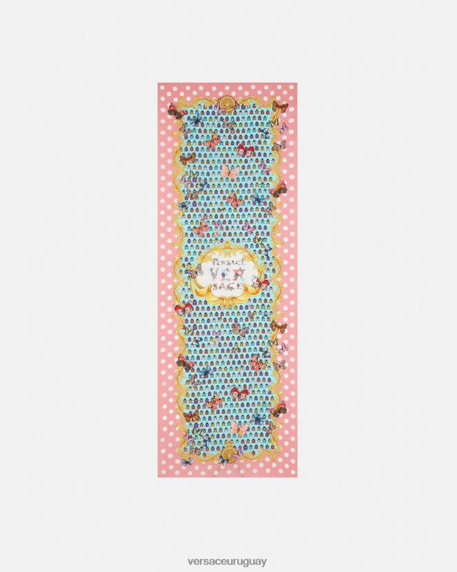 Versace pañuelo de seda mariposas mujer imprimir accesorios H88R0H895