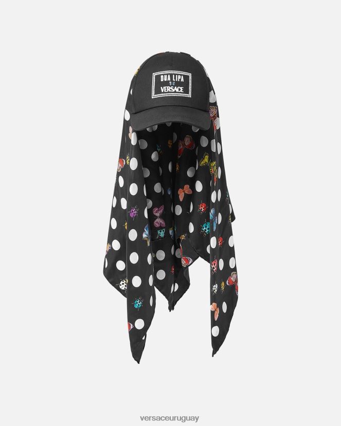 Versace gorra de béisbol con pañuelo de mariposas mujer imprimir accesorios H88R0H859