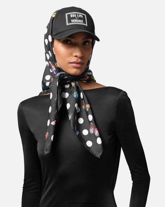 Versace gorra de béisbol con pañuelo de mariposas mujer imprimir accesorios H88R0H859