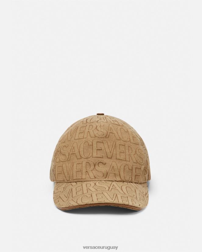 Versace gorra de béisbol por toda la prenda mujer marrón accesorios H88R0H868