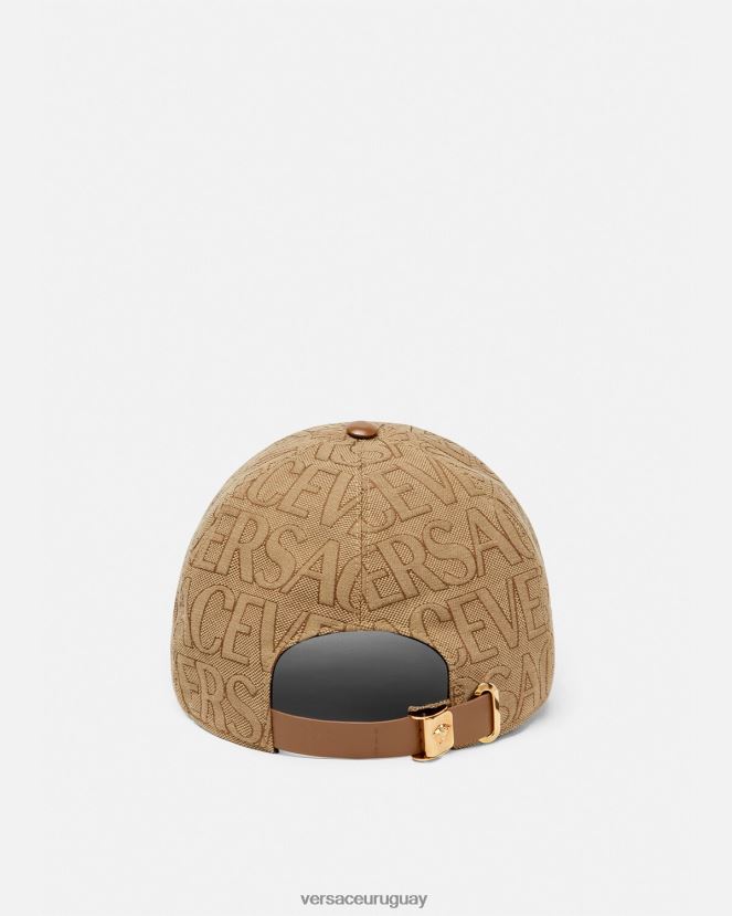 Versace gorra de béisbol por toda la prenda mujer marrón accesorios H88R0H868