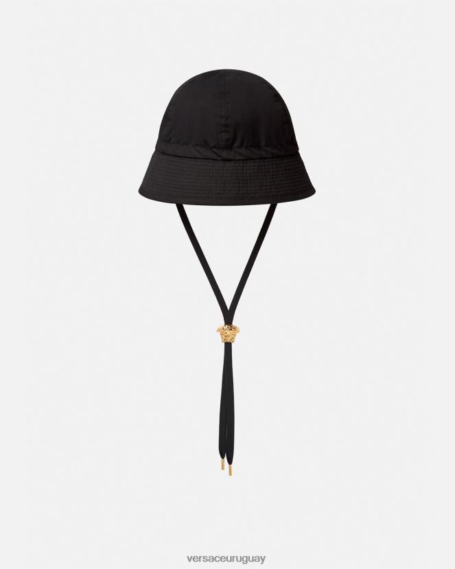 Versace sombrero de pescador con medusa mujer negro accesorios H88R0H1700