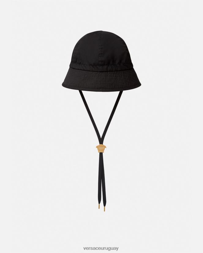Versace sombrero de pescador con medusa mujer negro accesorios H88R0H1700
