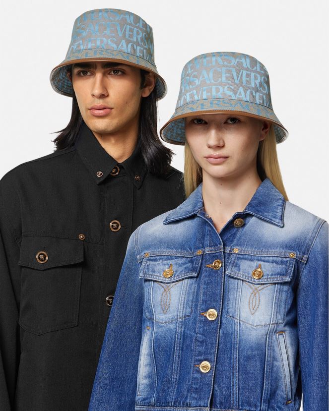 Versace sombrero de pescador integral mujer un color accesorios H88R0H869
