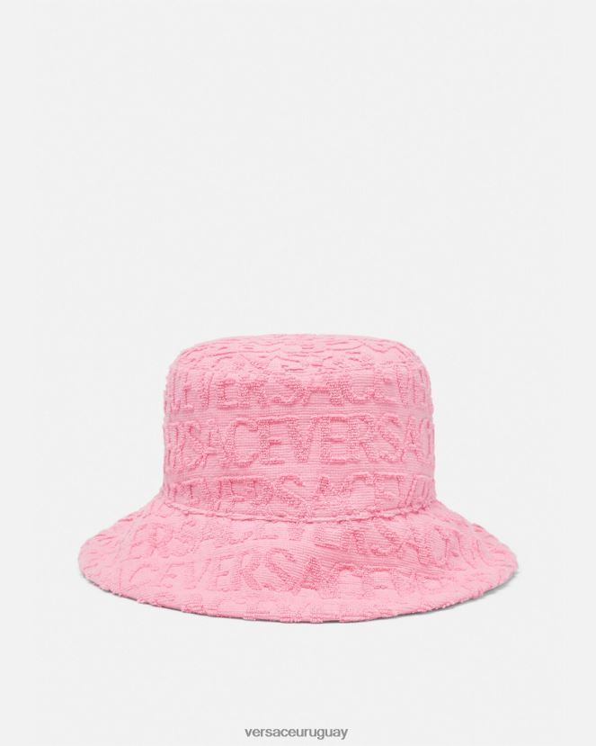 Versace sombrero tipo pescador de toalla mujer rosa accesorios H88R0H865