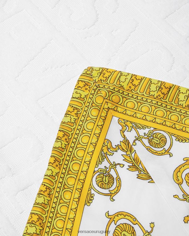 Versace i toalla de playa barroca mujer blanco ropa interior y ropa de playa H88R0H1199