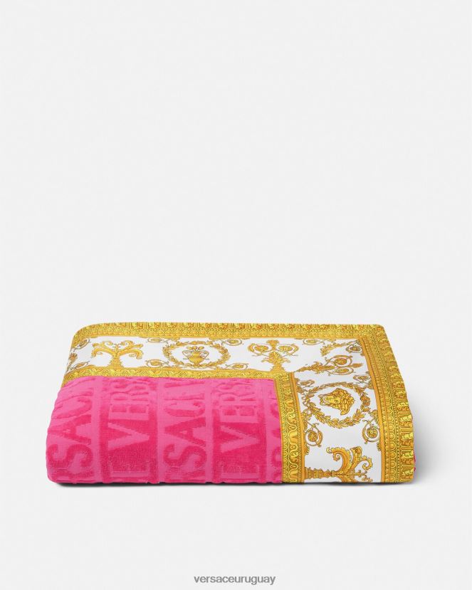 Versace i toalla de playa barroca mujer fucsia ropa interior y ropa de playa H88R0H1202
