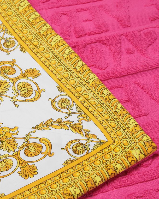 Versace i toalla de playa barroca mujer fucsia ropa interior y ropa de playa H88R0H1202